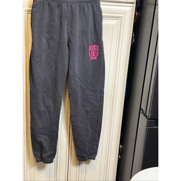 Nike Kids Girls Elastic Waist Oregon Trend Fleece Pull-on Jogger Black Medium - Picture 3 of 6